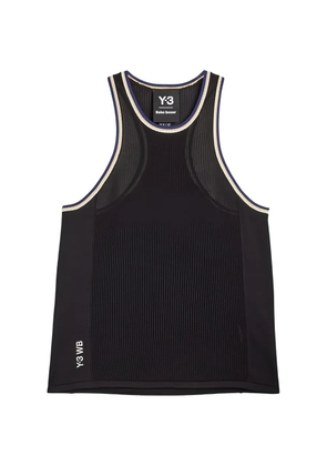 Y-3 logo-print sleeveless tank top - Black