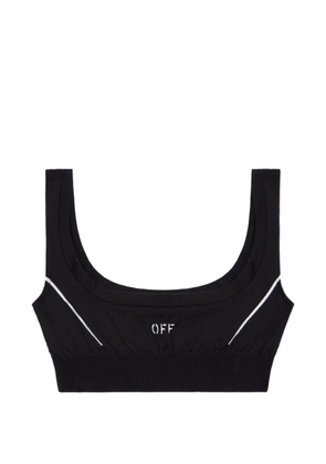 Off-White Off Stamp seamless bra - Black