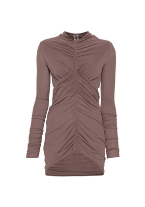 Rick Owens Sunpeel ruched cut-out top - Brown
