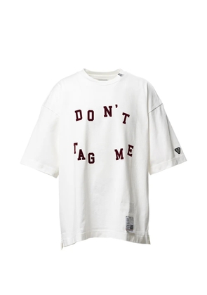 Maison MIHARA YASUHIRO Don't Tag Me. flocky-print T-shirt - White