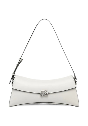 Karl Lagerfeld K/Autograph Twist logo-plaque shoulder bag - White