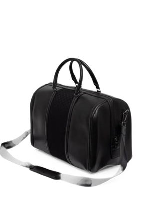 Karl Lagerfeld monogram-pattern logo-plaque holdall - Black
