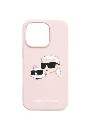 Karl Lagerfeld Ikonik Karl Choupette iPhone 16 Pro case - Pink