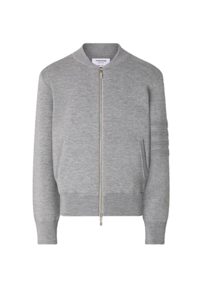 Thom Browne Milano-stitch 4-Bar bomber jacket - Grey