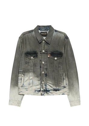 Roberto Cavalli embroidered denim tucker jacket - Grey