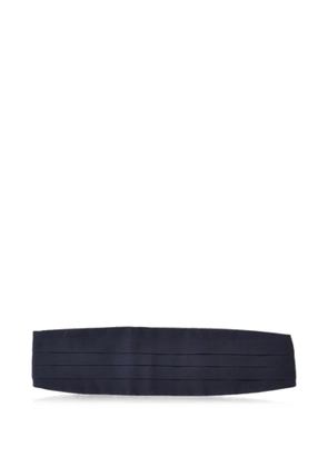 Corneliani pleated silk cummerbund - Blue
