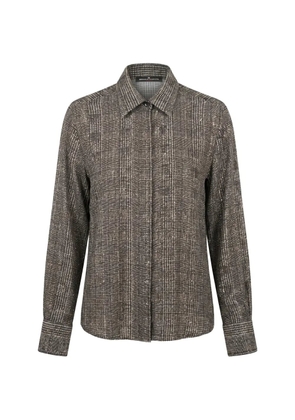 Ermanno Scervino Prince of Wales-check long-sleeve shirt - Grey