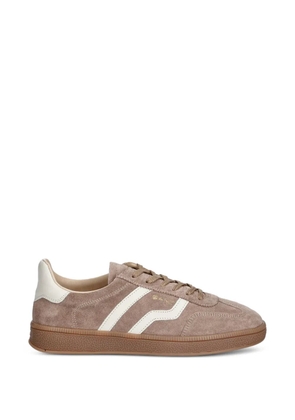 Gant logo-detail suede sneakers - Brown