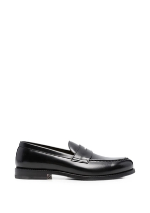 Henderson Baracco leather penny loafers - Black