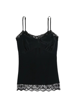 Simone Rocha lace-trim cami top - Black