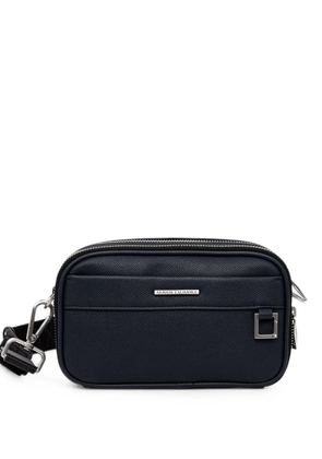 Armani Exchange logo-plaque shoulder bag - Blue