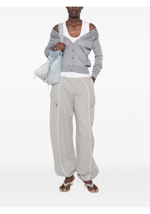 Alexander Wang off-shoulder button-down cardigan - Grey