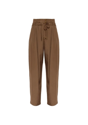 ISABEL MARANT Inaya drawstring-waist straight trousers - Brown