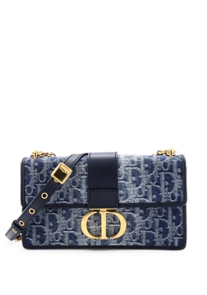 Christian Dior Pre-Owned 30 Montaigne Chain Flap Bag Oblique Canvas shoulder bag - Blue