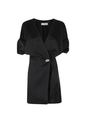 Raquel Diniz Anastasia draped mini dress - Black
