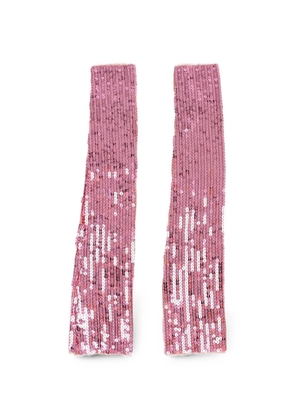 DSQUARED2 sequin-embellished gloves - Pink