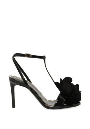 Lanvin floral-embellished sandals - Black