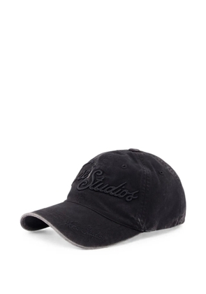 Acne Studios logo-embroidered cap - Black