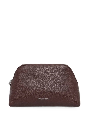 Coccinelle Helga leather make-up bag - Red