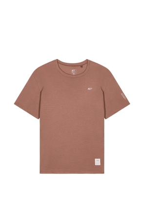 ACT Running BioPerf logo-print running T-shirt - Brown