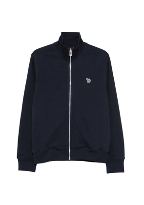 PS Paul Smith Zebra-patch zip-up sweatshirt - Blue