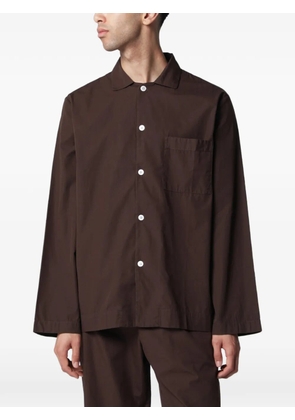 TEKLA poplin long-sleeved shirt - Brown