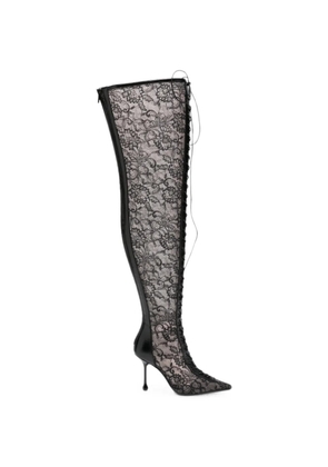 Jimmy Choo Scarlett lace-up over-the-knee boots - Black