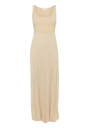 Michael Michael Kors metallic-threading fine-knit dress - Gold