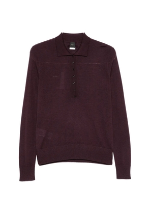 PINKO Vadus fine-knit polo top - Purple