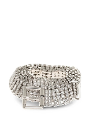 DSQUARED2 crystal-embellished belt - Silver