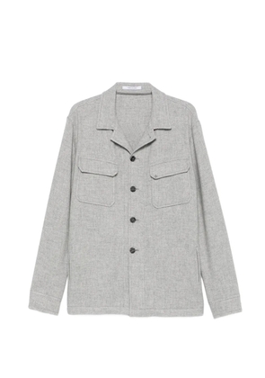 Tagliatore button-up shirt jacket - Grey