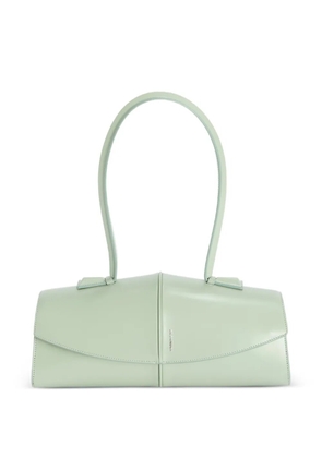 Jil Sander Linea piping leather shoulder bag - Blue