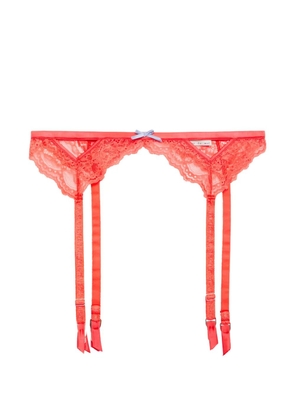 Fleur Du Mal Bianca lace garter belt - Red