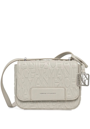 Armani Exchange logo-embossed crossbody bag - Neutrals