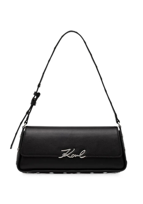 Karl Lagerfeld K/Signature elongated shoulder bag - Black
