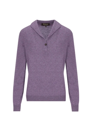 Loro Piana Sergio polo-collar sweater - Purple