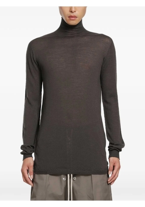 Rick Owens Tower Level turtleneck wool sweater - Brown