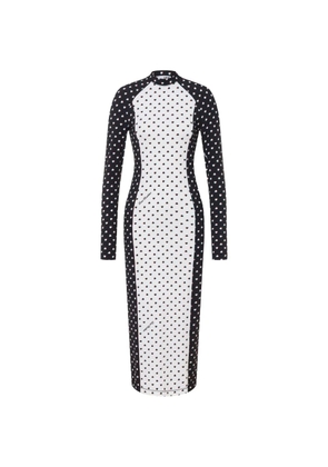 Love Moschino printed technical jersey dress - Black