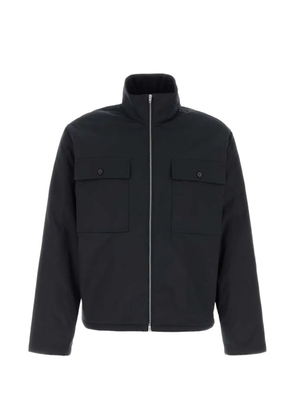 Jil Sander high-neck flap-pocket jacket - Black