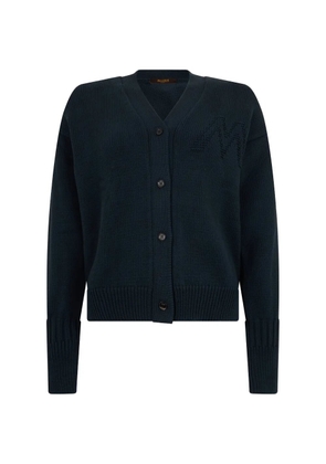 Moorer button-front cardigan - Blue