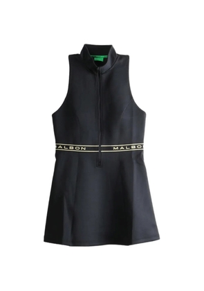 Malbon Golf Kaleen logo-detail sleeveless mini dress - Black