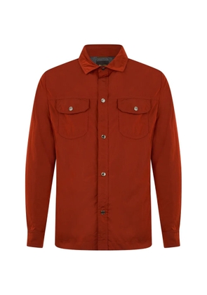 Moorer press-stud shirt jacket - Orange