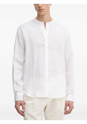 Trussardi mandarin-collar long-sleeve shirt - White