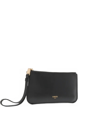 Lancel M Origami logo-print clutch bag - Black