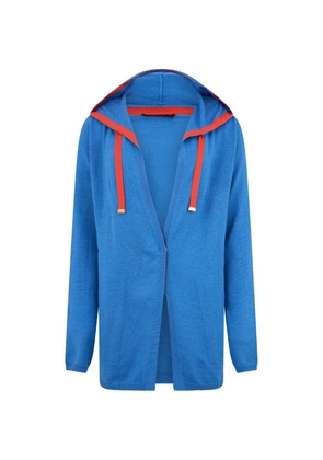 Moorer hooded knit sweater - Blue