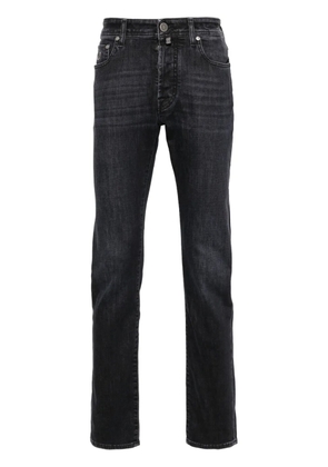 Jacob Cohën logo-patch jeans - Blue