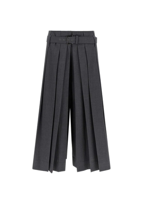 Brunello Cucinelli pleated belted shorts - Grey