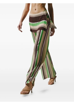 Baobab Renata overlay-skirt wide-leg trousers - Green