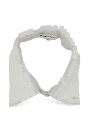 P.A.R.O.S.H. sequin-embellished collar - White