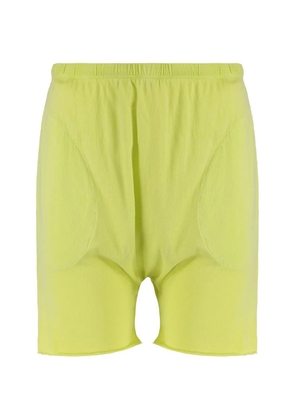 The Great. raw-edge cotton shorts - Yellow
